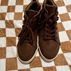 Cat & Jack Brown High-Top Kids Sneakers